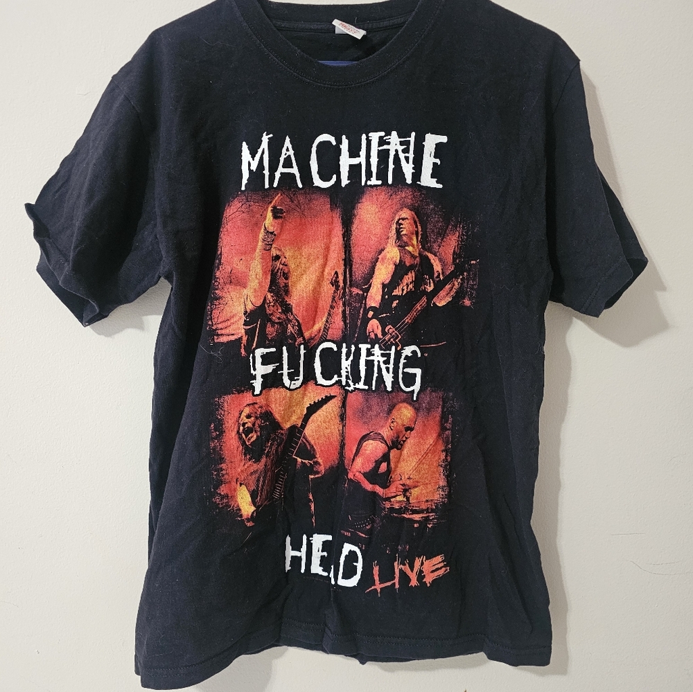 Machine Head Machine Fukking Head Live Unisex T-Shirt Large